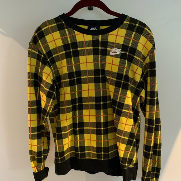 nike plaid sweaters